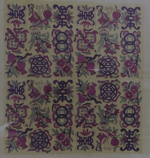 苏州桃花坞木刻年画中的暗八仙纹样