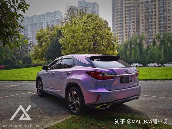 雷克萨斯rx改色灰魅紫 豪华suv也能如此魔幻