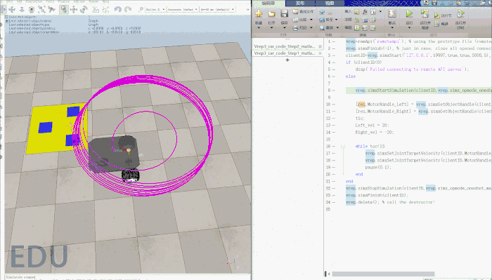 [连载 3]vrep小车建模——matlab控制