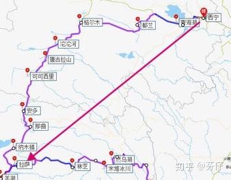 青藏铁路途径的点