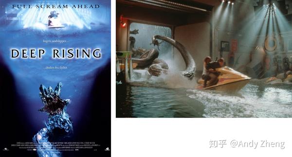 1998年科幻恐怖电影《极度深寒》(deep rising),巨大章鱼型怪物将