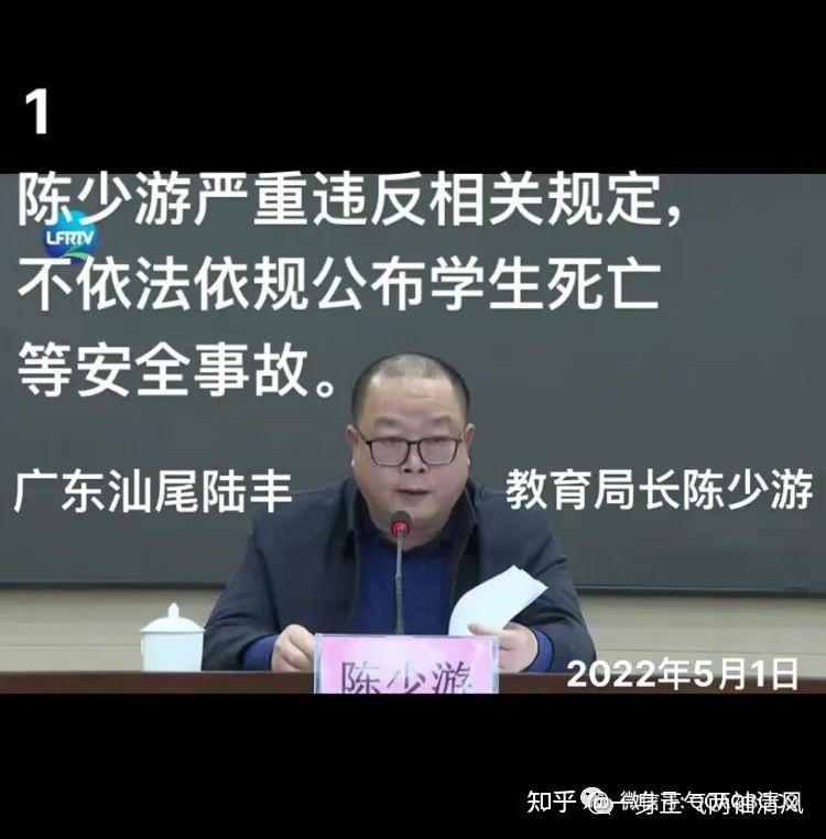 广东汕尾陆丰市教育局长陈少游严重违反相关规定1