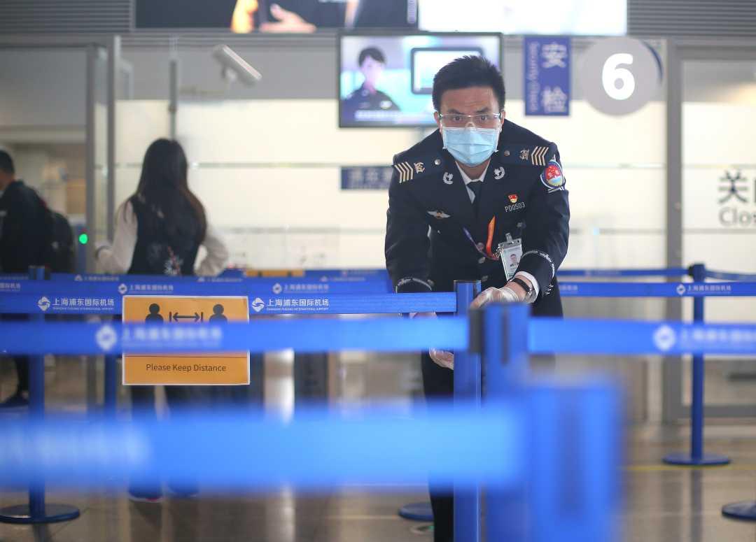 上海浦东机场安检护卫保障部武戈坚守国门战疫防线