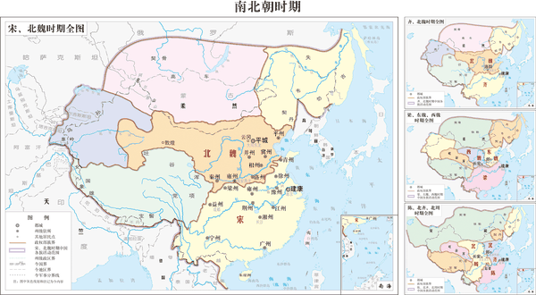 南北朝时期是中国历史上的分裂时期,这种分裂不仅局限于国家政权疆域