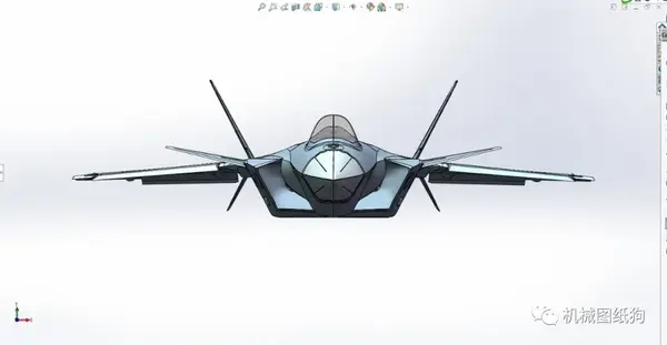 【飞行模型】j20歼20隐形战斗机模型3d图纸 solidworks设计