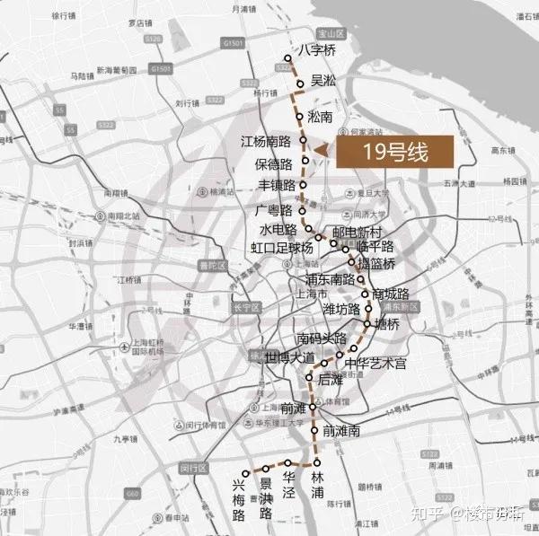 宝山北部1号线呼兰路地铁站 3号线长江南路地铁站更有规划中的19号线