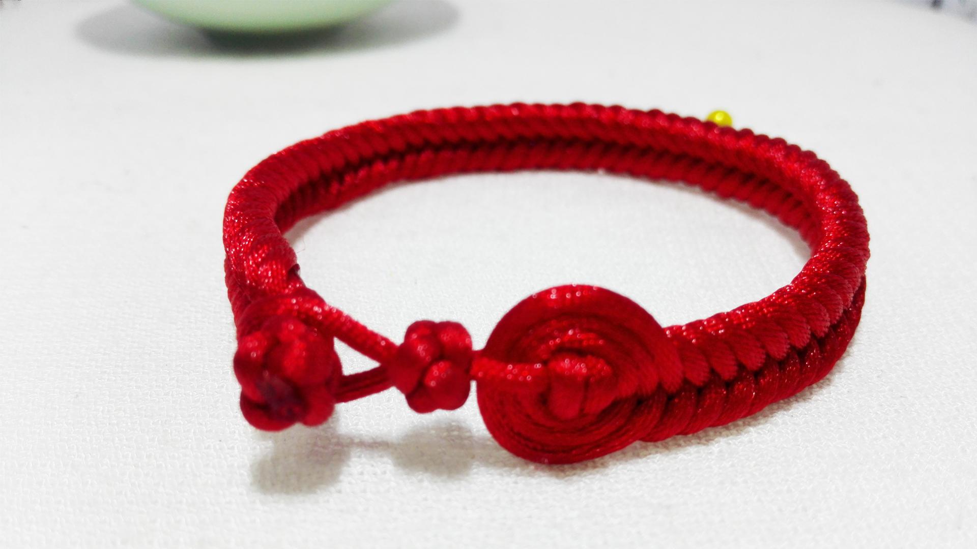 [转载]手工红绳编织, 赵丽颖同款红绳手链编法图解