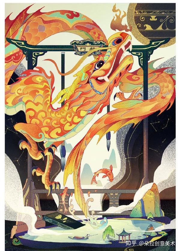 新年插画| 十二生肖中国风插画,太有创意了