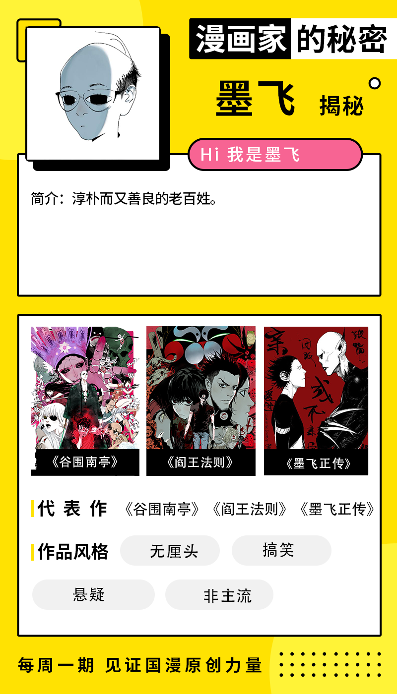 专访漫画家墨飞创作谷围南亭前我几乎放弃