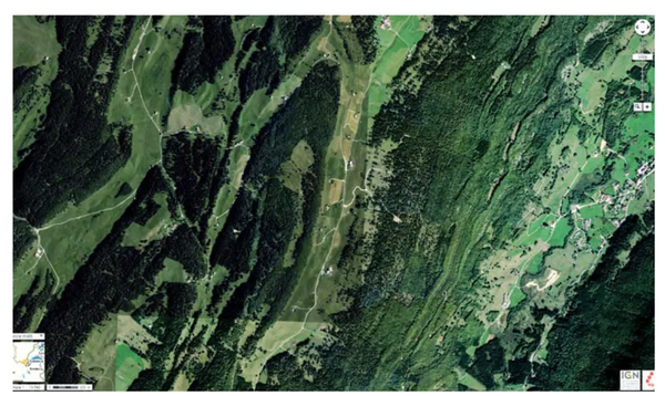 项目所在地——汝拉山脉航拍照片(来源:google earth)