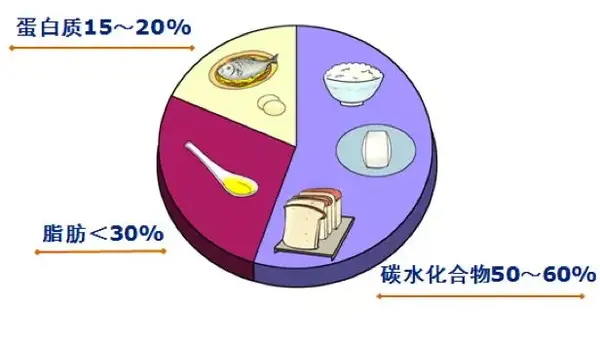 计算出每日所需的食物交换份后,还要确认三大营养素的分配比例.