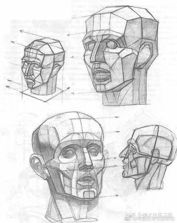 素描头像用体块去理解就简单了