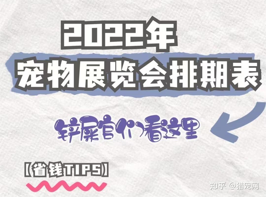 2022年宠物展览会排期表不看后悔系列铲屎官们看这里