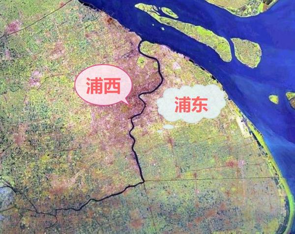 这黄浦江穿城而过,大致将上海一分为二,西面叫"浦西",东面则叫"浦东"