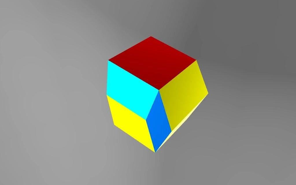 maya-mel高级脚本制作】四维旋转的超正方体的三维投影的二维投影动画