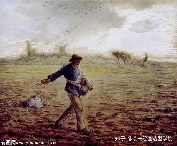 米勒,塞尚都是从卢浮宫大师作品中看出原理,心领神会,运用到自己的画