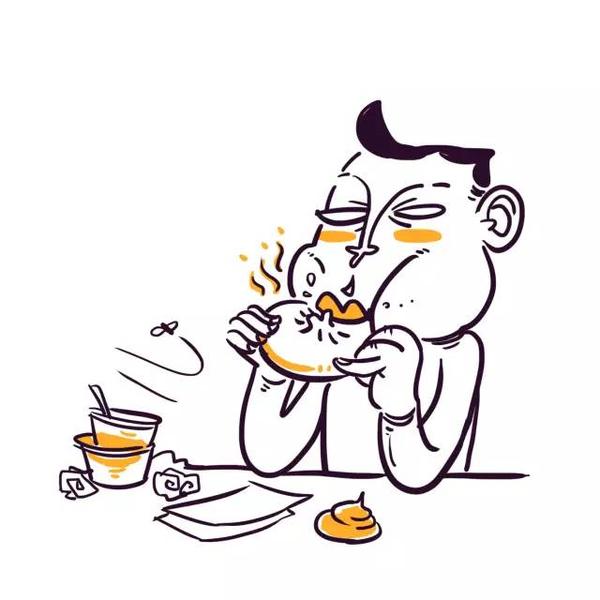 「邋遢鬼」 个人卫生不搞好 一大早吃韭菜包