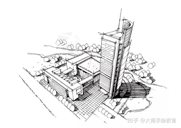 全面分析手绘透视两点和三点透视轻松应用