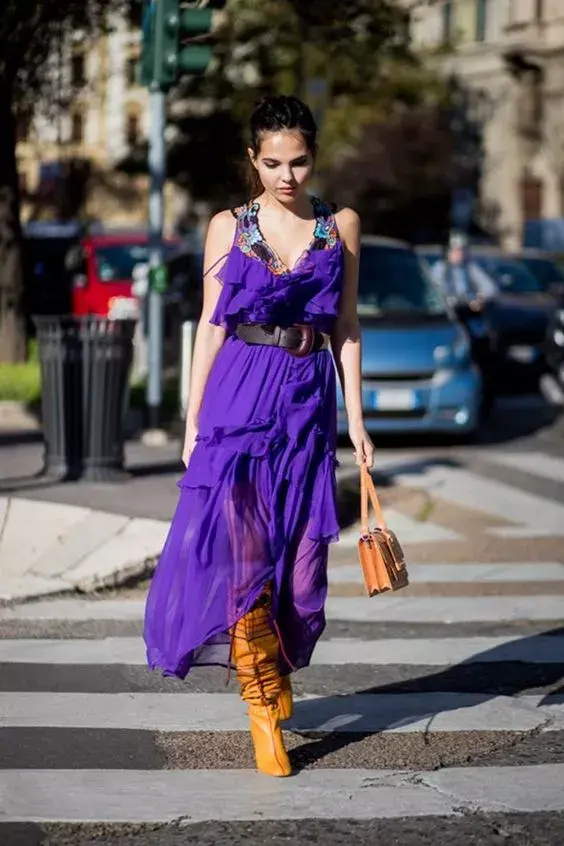 紫色在服装搭配中一般怎么使用呢?