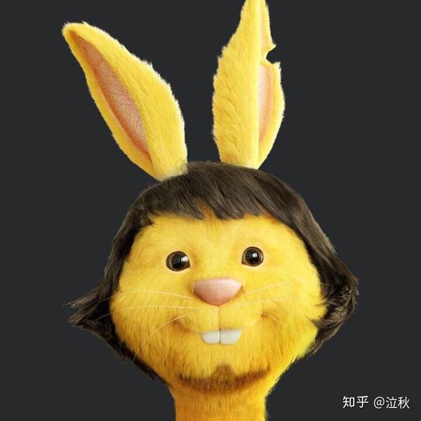 弹个车的惊悚黄脸兔子.引起极度不适
