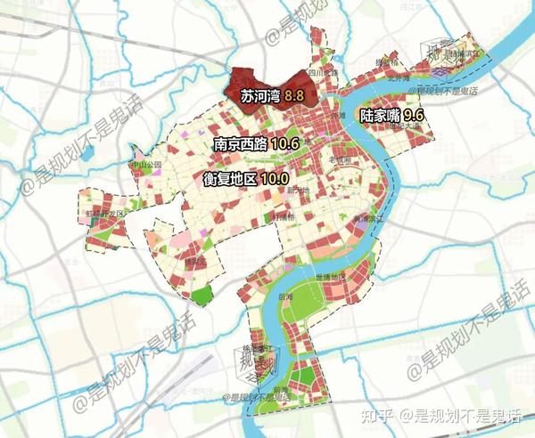【中央活动区范围图】@《上海市总体规划(2017-2035)》