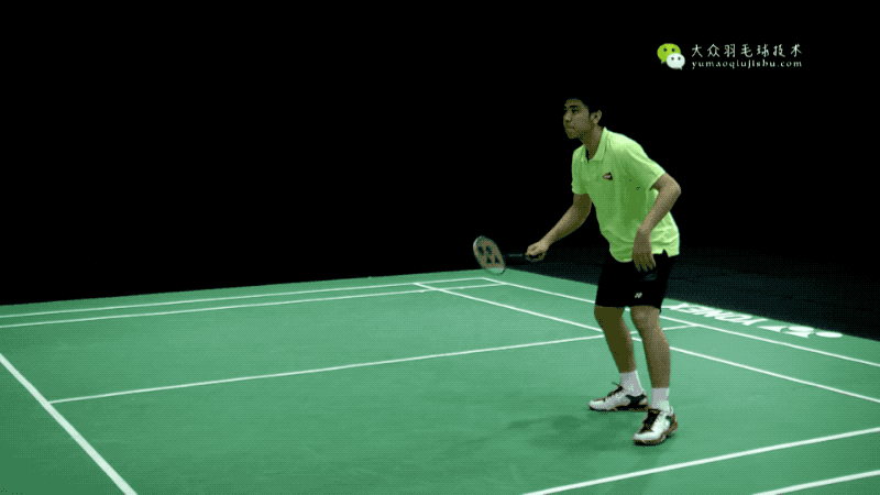 羽毛球进阶技术gif教学04反手防守技术抽球和挑球