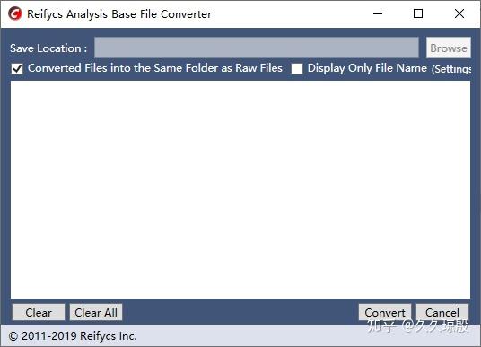 reifycs abf (analysis base file) converter(版本可能有更新,界面或