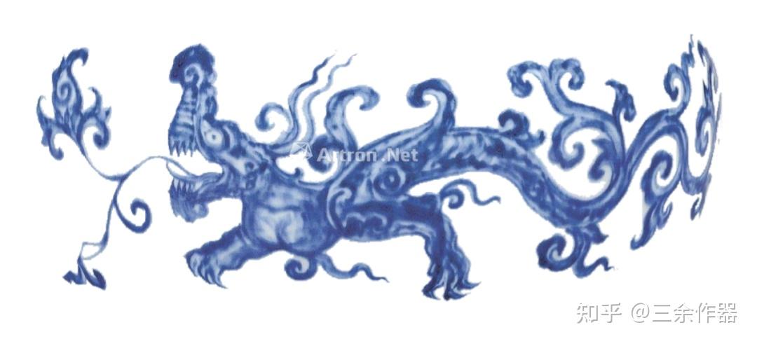 三余观古|明宣德 青花夔龙罐