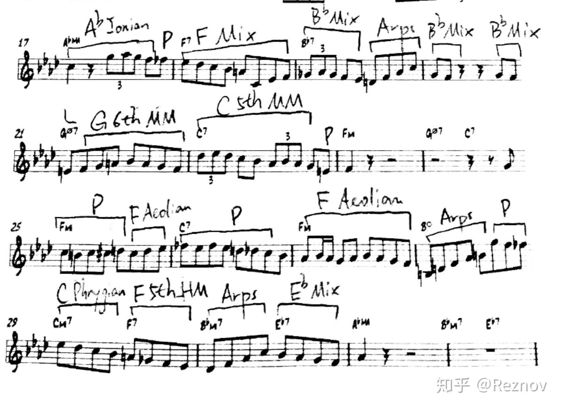melodicminor原曲,melodicminor passing tones 多个经过半音 6,5th mm = 5th mode of melodic minor