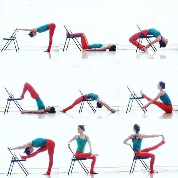 适合身体僵硬的瑜伽初学者 2-3,借助辅具瑜伽椅的练习序列