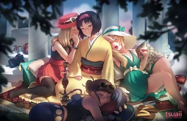 欧美画师笔下的二次元同人,欧美风格的日系角色!