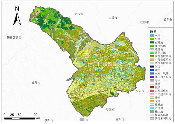 内蒙古12市10年土地利用图