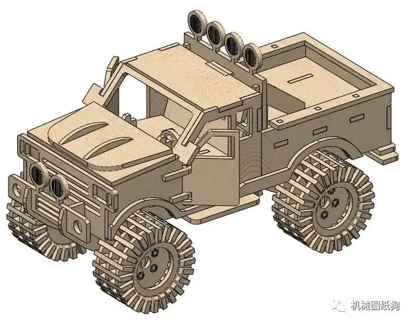 【其他车型】monster-truck大脚卡车拼装玩具模型3d图纸 solidworks