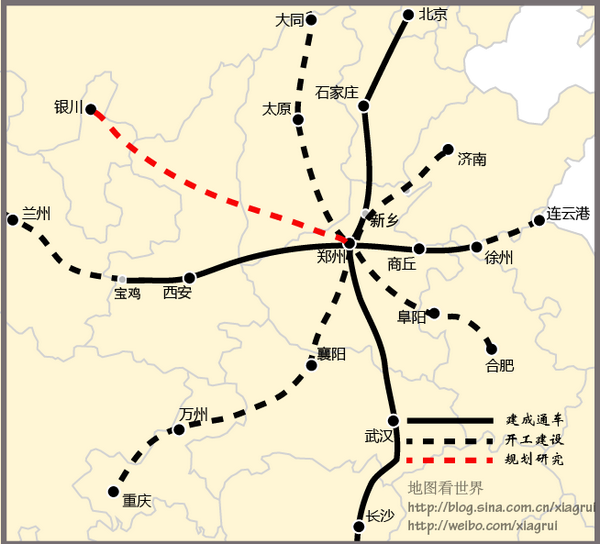 如何看待郑州规划中的"米"字高铁网?