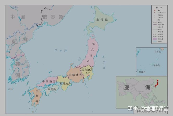 日本一级行政图有没有发现那个熟悉而又陌生的"中国地方"日本一级