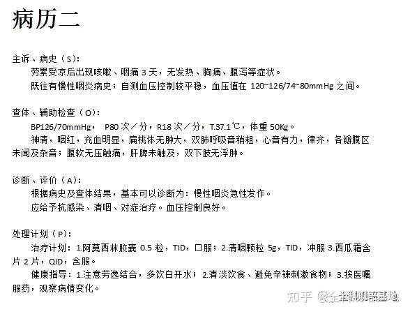 soap病历模板大全