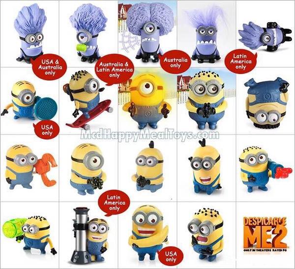 麦当劳小黄人(minions)123之一