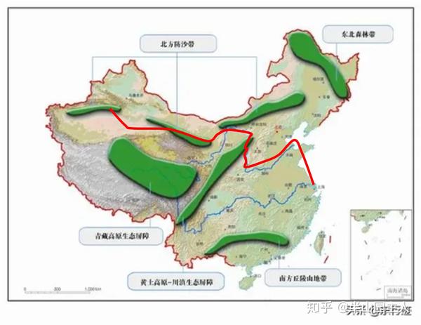 黄土高原生态屏障,北方防沙带均为资源性缺水地区,沪疆大运河可为生态