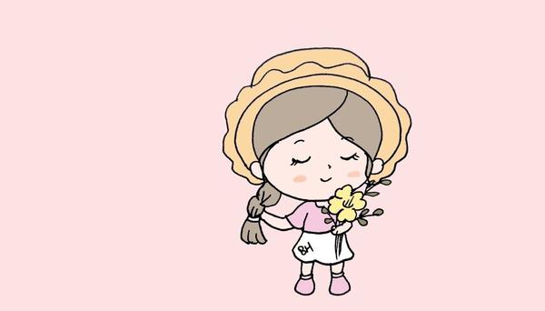 六一之6个q萌简笔画女孩