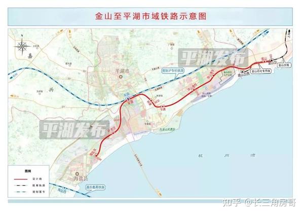 金山线往平湖,海盐的延伸线,设计时速160公里/小时,已列入上海2021年