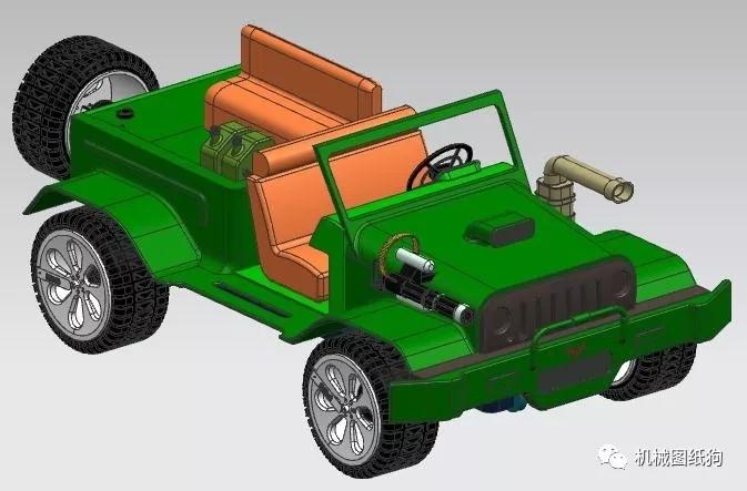 【其他车型】wuling玩具越野车小模型3d图纸 stp格式