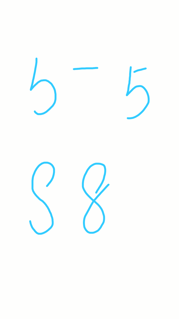 数字5和8的正确写法是怎样的?