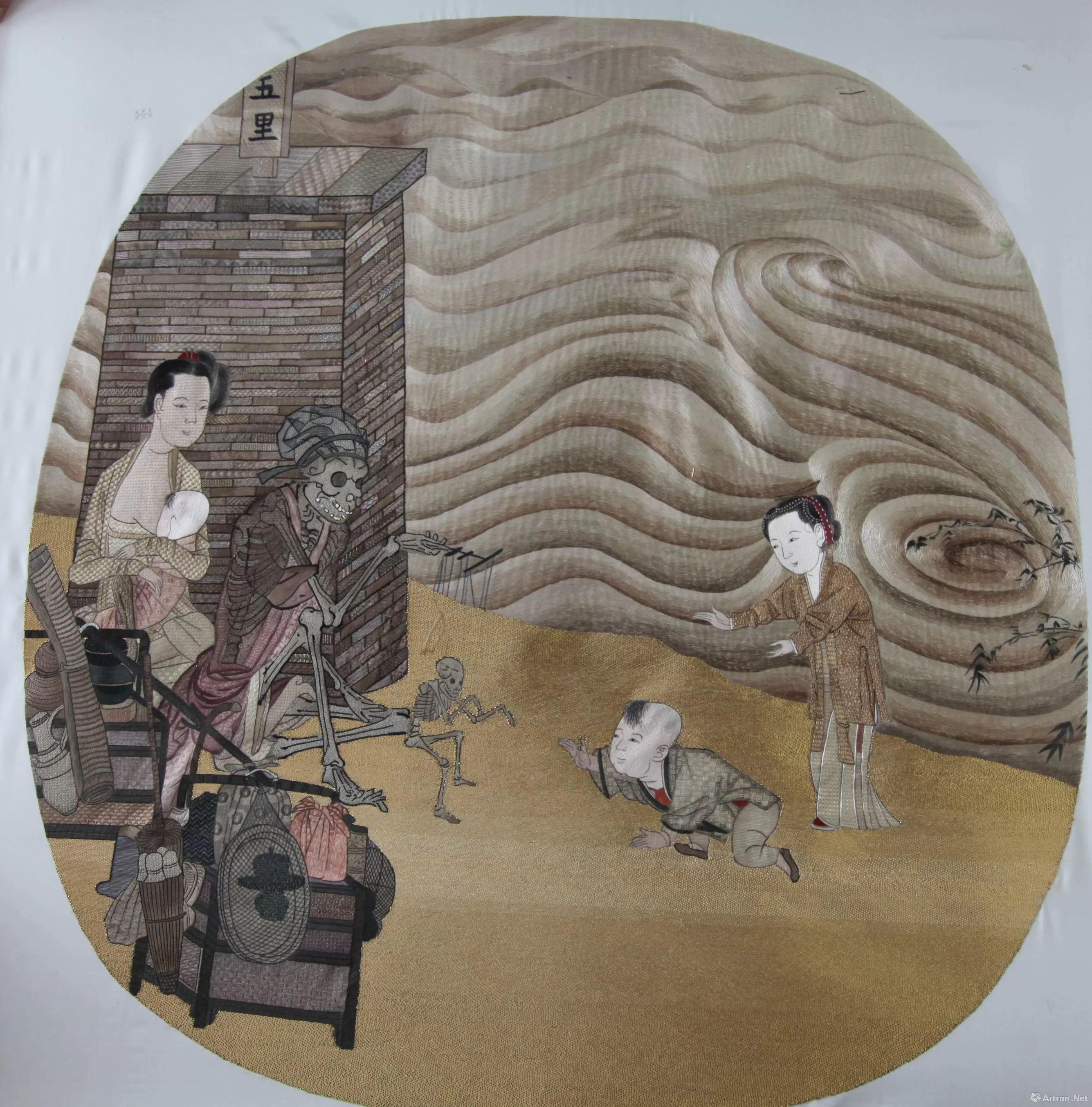 傀儡人生戏一场南宋李嵩骷髅幻戏图赏析