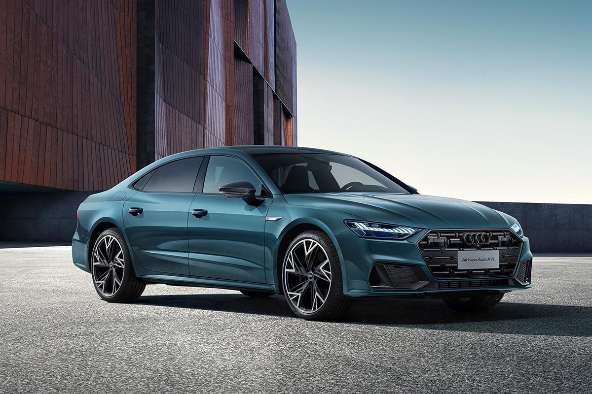 奥迪a755tfsi,奥迪tfsitfsl 0t发动机也就是55tfsi车型.进口奥迪a7的售价区间为58.58万-68.