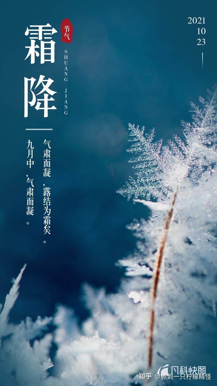2021霜降节气文案海报有哪些好的推荐吗