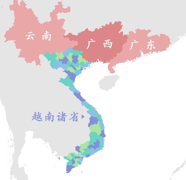 越南陆地国土面积32.5万平方公里,介于云南,广西之间