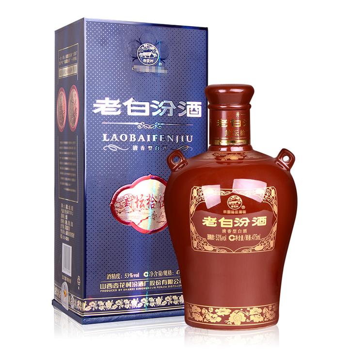 汾酒 白酒 老白汾封坛15 清香型 高度白酒 53度 475ml 价格:178元/瓶