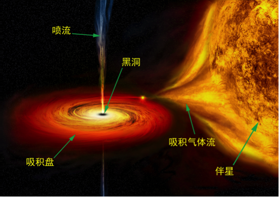 图二：恒星级黑洞系统示意图