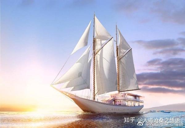 人生像极了驾着一叶小帆船在大海上航行.