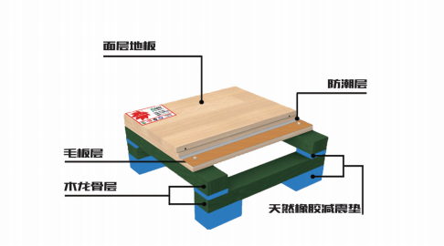 运动木地板的结构层次介绍